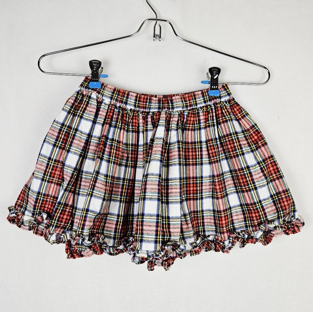 J. Crew Crewcuts Plaid Ruffle Skirt Red Size XS